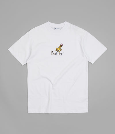 Butter Goods Pencil Logo T-Shirt - White