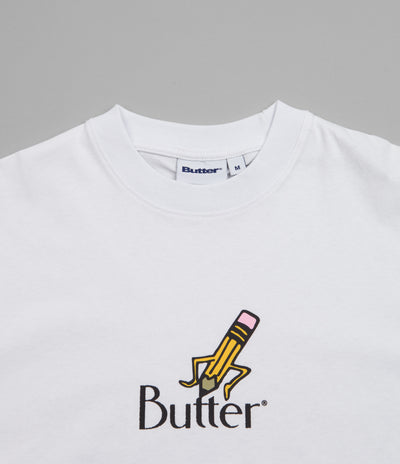 Butter Goods Pencil Logo T-Shirt - White