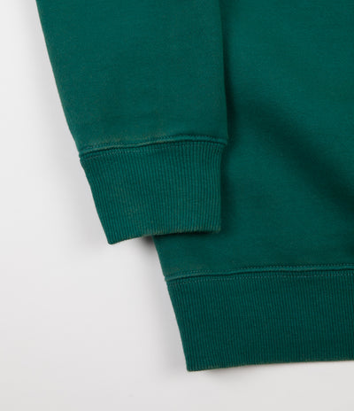 Butter Goods Pigment Dye Crewneck Sweatshirt - Forest Green