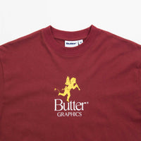 Butter Goods Pixie Logo T-Shirt - Burgundy thumbnail