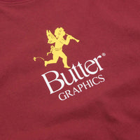 Butter Goods Pixie Logo T-Shirt - Burgundy thumbnail