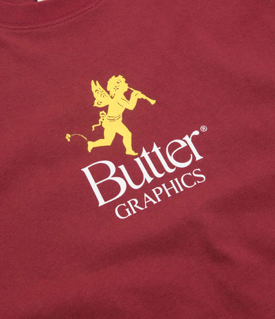 Butter Goods Pixie Logo T-Shirt - Burgundy