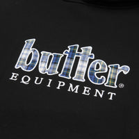 Butter Goods Plaid Applique Hoodie - Black thumbnail