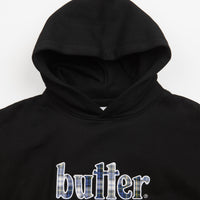 Butter Goods Plaid Applique Hoodie - Black thumbnail