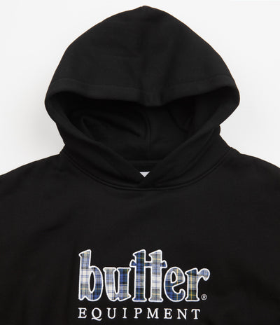 Butter Goods Plaid Applique Hoodie - Black