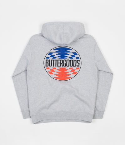 Butter Goods Press Logo Pullover Hoodie - Heather Grey