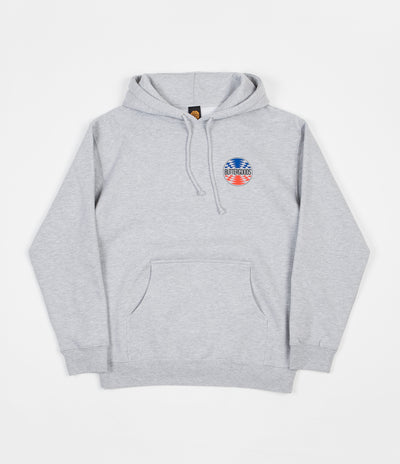 Butter Goods Press Logo Pullover Hoodie - Heather Grey