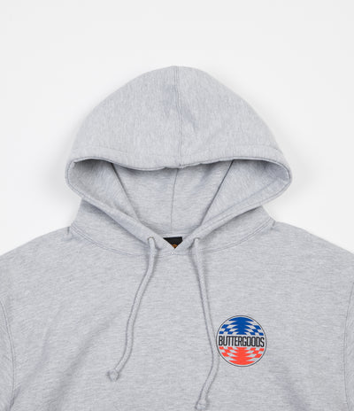 Butter Goods Press Logo Pullover Hoodie - Heather Grey