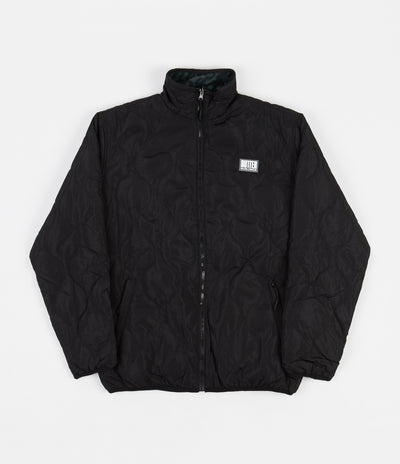 Butter Goods Reversible Puffer Jacket - Black / Leopard