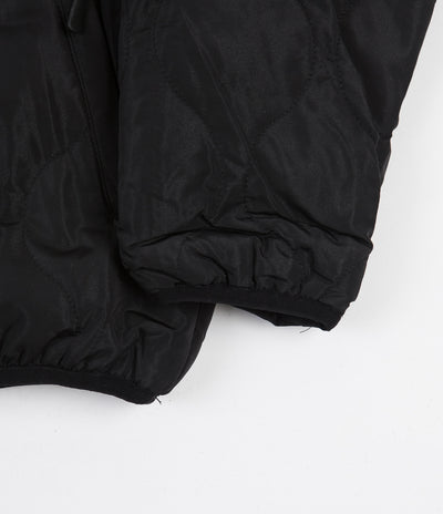 Butter Goods Reversible Puffer Jacket - Black / Leopard