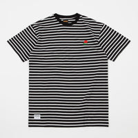 Butter Goods Rose Stripe T-Shirt - Black thumbnail