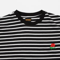 Butter Goods Rose Stripe T-Shirt - Black thumbnail