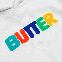 Butter Goods Rounded Chenille Applique Hoodie - Ash Grey thumbnail