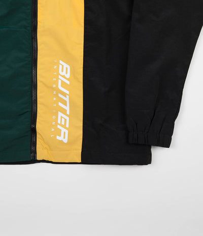 Butter Goods Runner Tracksuit Jacket - Black / Forest