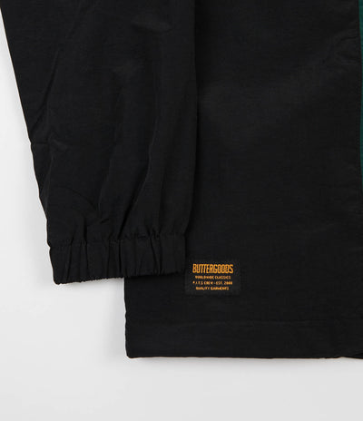 Butter Goods Runner Tracksuit Jacket - Black / Forest