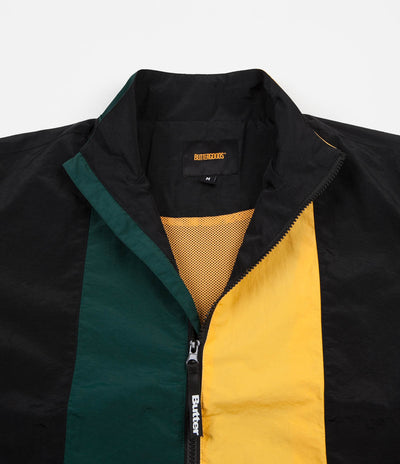 Butter Goods Runner Tracksuit Jacket - Black / Forest