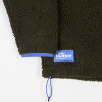 Butter Goods Sherpa Crewneck Sweatshirt - Deep Green thumbnail