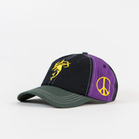 Butter Goods Survival 6 Panel Cap - Navy / Teal - Purple thumbnail