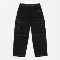 Butter Goods Terrain Contrast Stitch Cargo Pants - Black thumbnail