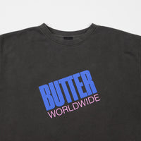 Butter Goods Tilt Logo Crewneck Sweatshirt - Pigment Black thumbnail