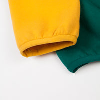 Butter Goods Tres 1/4 Zip Sweatshirt - Black / Teal / Gold thumbnail