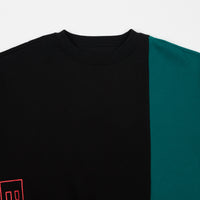 Butter Goods Tres Crewneck Sweatshirt - Black / Green / Blue thumbnail