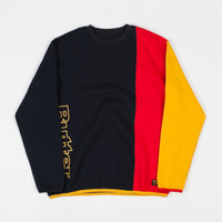 Butter Goods Tres Crewneck Sweatshirt - Navy / Red / Yellow thumbnail