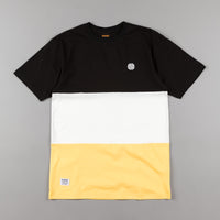 Butter Goods Tri-Block T-Shirt - Black / White / Yellow thumbnail