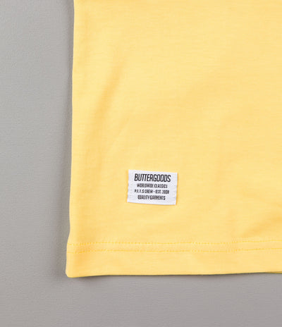 Butter Goods Tri-Block T-Shirt - Black / White / Yellow