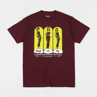 Butter Goods Walk On By T-Shirt - Burgundy thumbnail