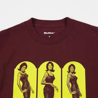 Butter Goods Walk On By T-Shirt - Burgundy thumbnail