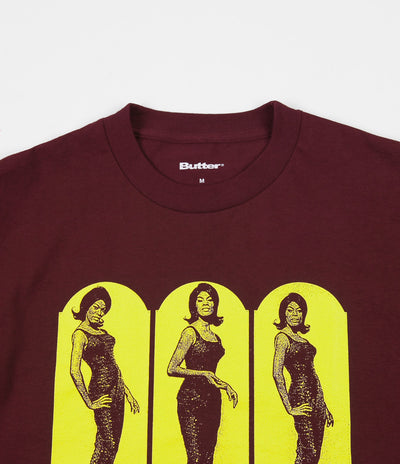 Butter Goods Walk On By T-Shirt - Burgundy