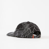 Butter Goods Web 6 Panel Cap - Black thumbnail