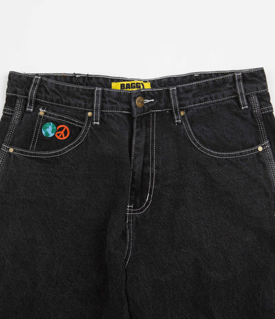 Butter Goods World Peace Denim Jeans - Washed Black