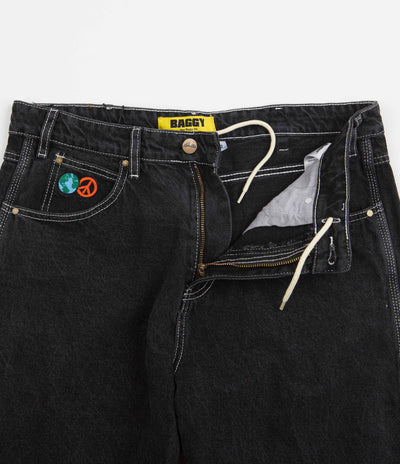 Butter Goods World Peace Denim Jeans - Washed Black