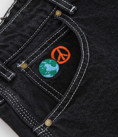 Butter Goods World Peace Denim Jeans - Washed Black