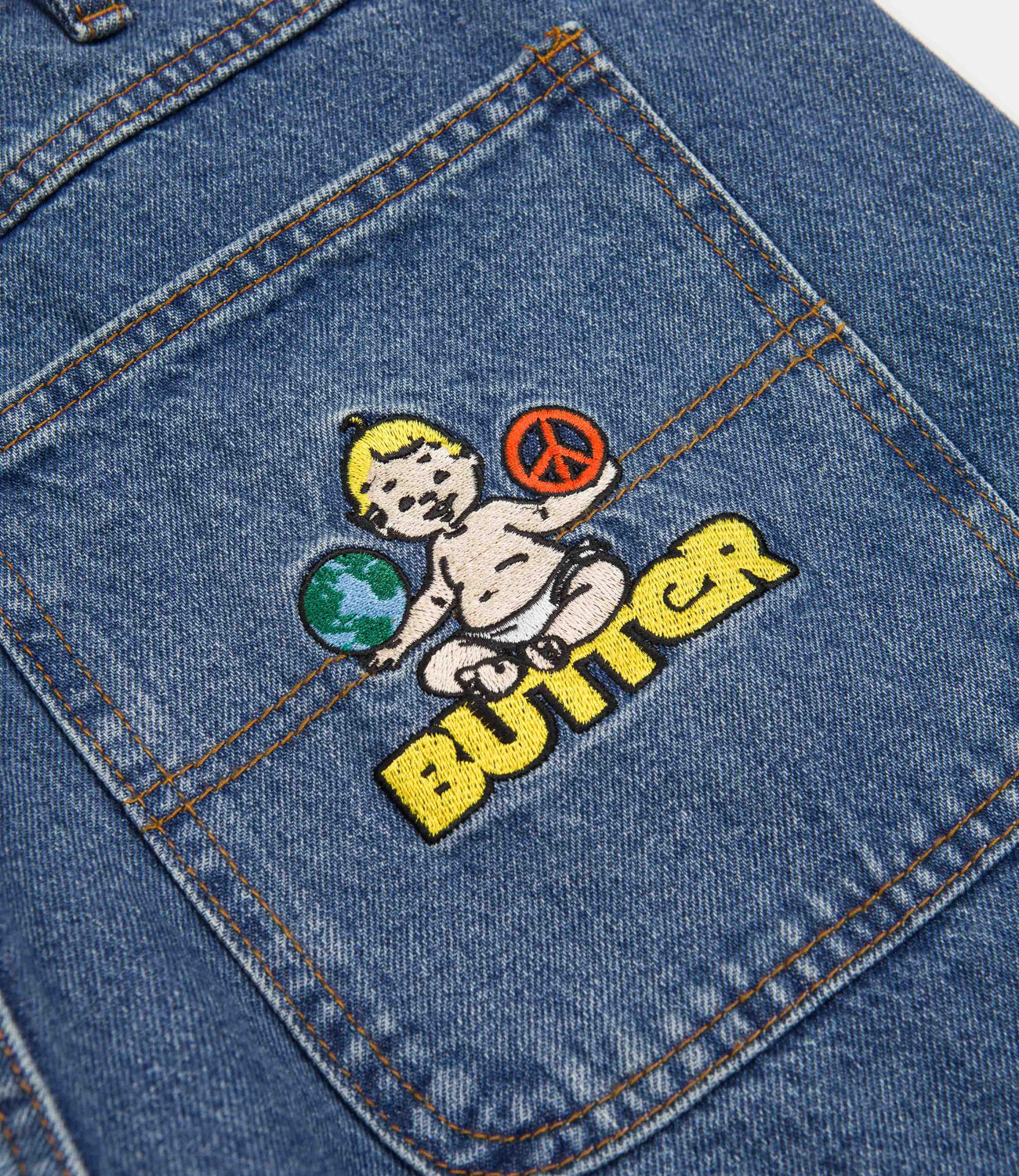 Butter Goods World Peace Denim Pants (Washed Indigo) – Amigos Skate Shop