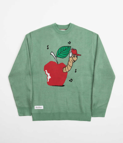 Butter Goods Worm Knitted Sweatshirt - Teal