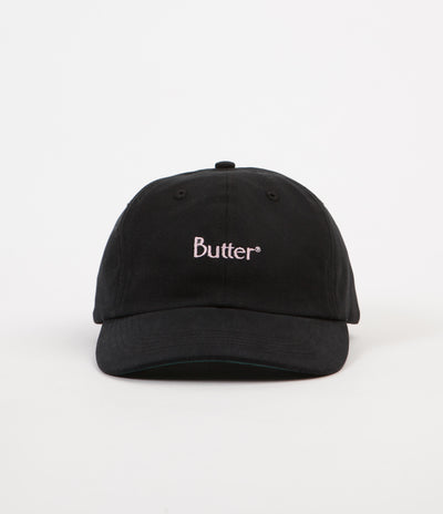 Butter Goods x Flatspot 6 Panel Cap - Black