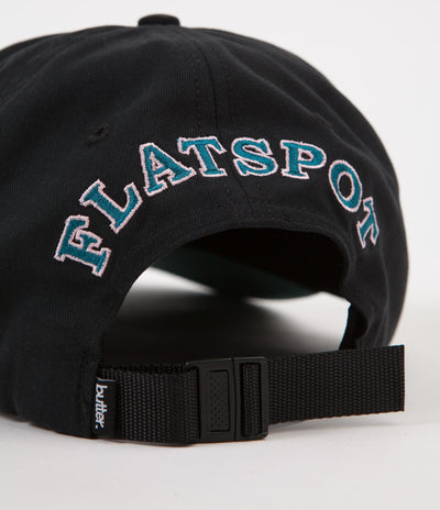 Butter Goods x Flatspot 6 Panel Cap - Black