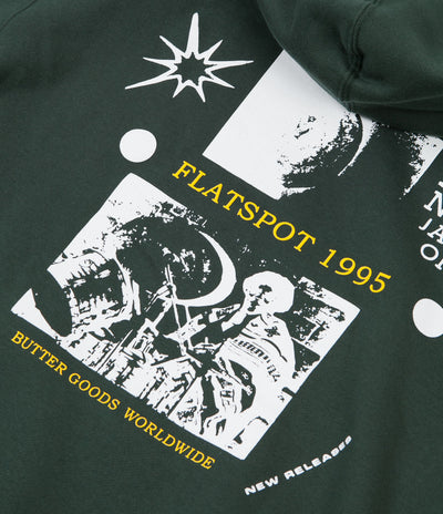 Butter Goods x Flatspot Hoodie - Alpine Green