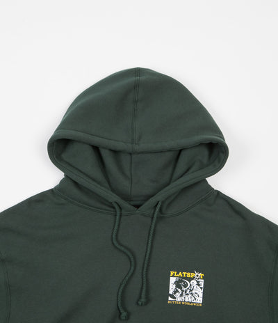 Butter Goods x Flatspot Hoodie - Alpine Green