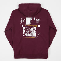 Butter Goods x Flatspot Hoodie - Maroon thumbnail