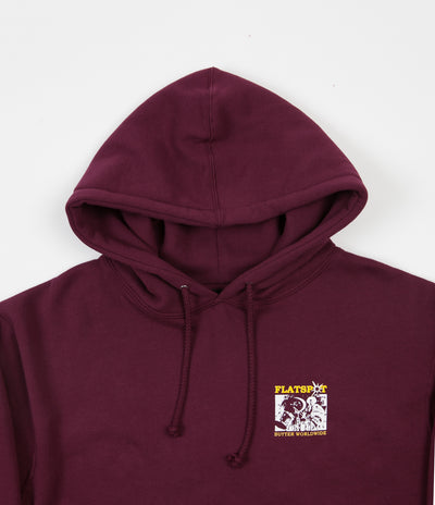 Butter Goods x Flatspot Hoodie - Maroon