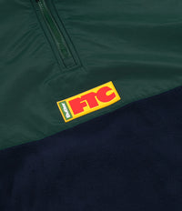 Butter Goods x FTC Flag 1/4 Zip Sweatshirt - Navy / Forest | Flatspot