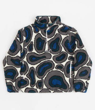 by Parra Amethyst Geode Pullover Fleece - Stone Blue