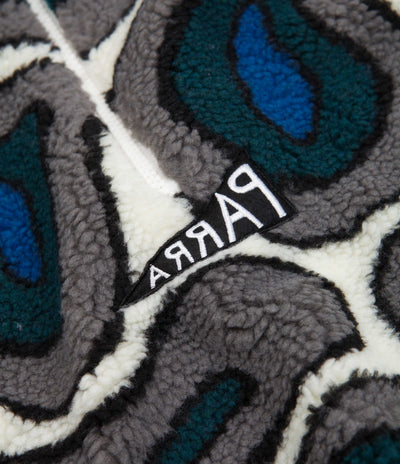 by Parra Amethyst Geode Pullover Fleece - Stone Blue