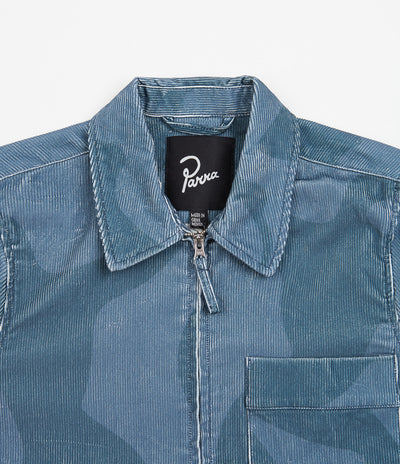 by Parra Army Dreamers Woven Shirt Jacket - Blue Grey