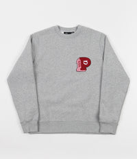 by Parra Block P Crewneck Sweatshirt - Heather Grey