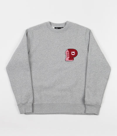 by Parra Block P Crewneck Sweatshirt - Heather Grey